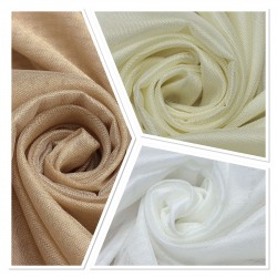 Buff  V--713 Wholesale Linen Tulle Curtain Fabrics Living Room and Bedroom Curtains 3 Models 100% Polyester